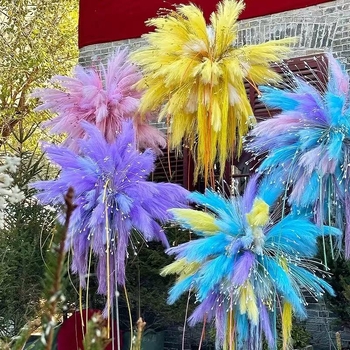 Pastoralinio stiliaus dirbtinių nendrės gėlių dekoras namų ir lauko dekoravimui | šilko gėlės, minkštas PVC | flokavimas, injekcinis liejimas, serigrafija, 3D spausdinimas