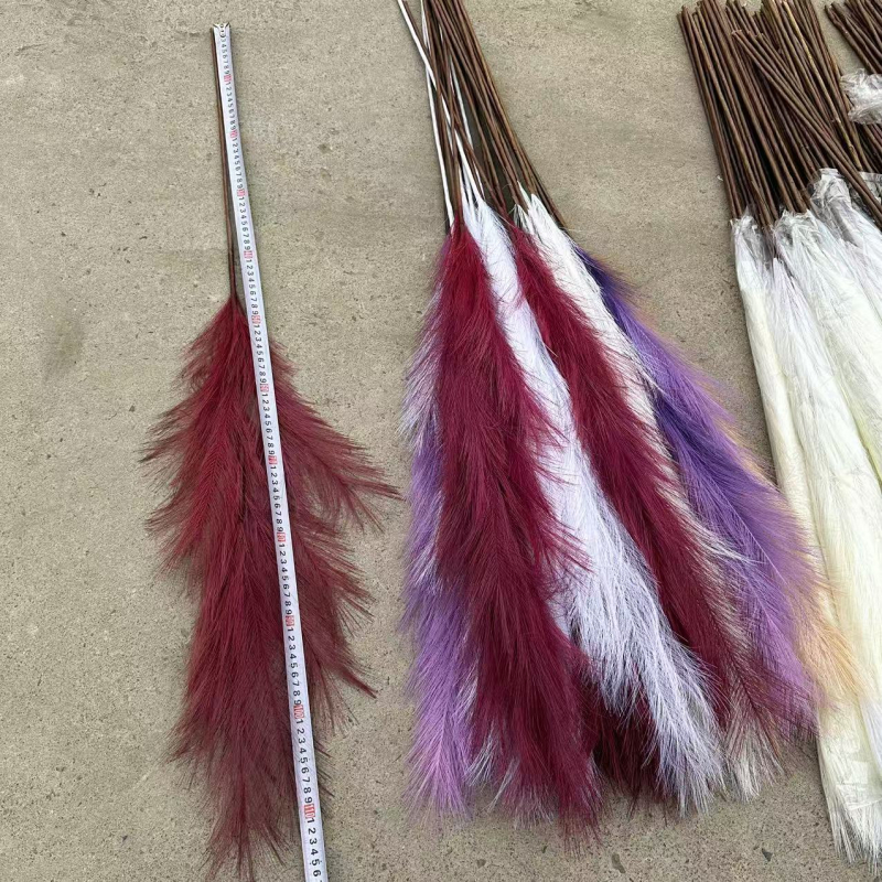 Pastoralinio stiliaus dirbtinių nendrės gėlių dekoras namų ir lauko dekoravimui | šilko gėlės, minkštas PVC | flokavimas, injekcinis liejimas, serigrafija, 3D spausdinimas