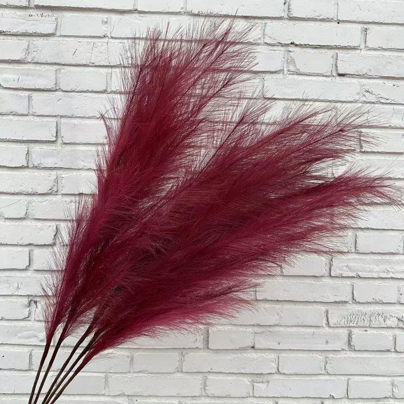 Pastoralinio stiliaus dirbtinių nendrės gėlių dekoras namų ir lauko dekoravimui | šilko gėlės, minkštas PVC | flokavimas, injekcinis liejimas, serigrafija, 3D spausdinimas