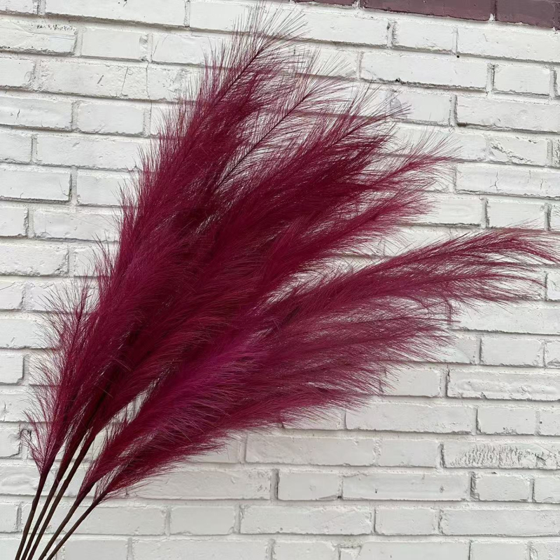 Pastoralinio stiliaus dirbtinių nendrės gėlių dekoras namų ir lauko dekoravimui | šilko gėlės, minkštas PVC | flokavimas, injekcinis liejimas, serigrafija, 3D spausdinimas