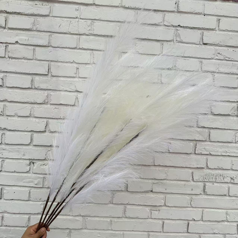 Pastoralinio stiliaus dirbtinių nendrės gėlių dekoras namų ir lauko dekoravimui | šilko gėlės, minkštas PVC | flokavimas, injekcinis liejimas, serigrafija, 3D spausdinimas