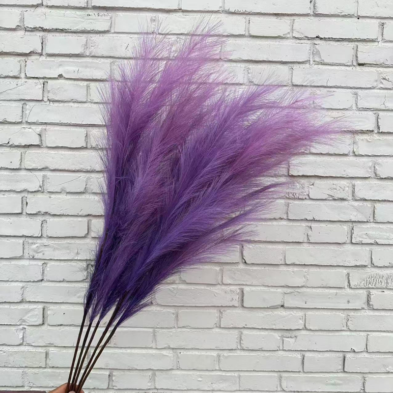 Pastoralinio stiliaus dirbtinių nendrės gėlių dekoras namų ir lauko dekoravimui | šilko gėlės, minkštas PVC | flokavimas, injekcinis liejimas, serigrafija, 3D spausdinimas