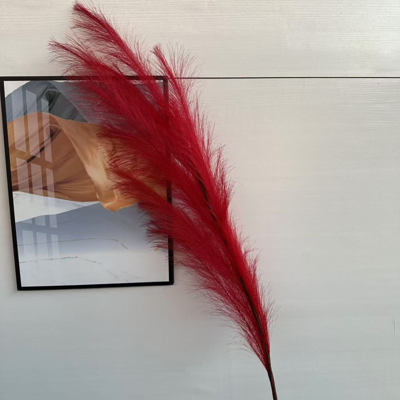 Pastoralinio stiliaus dirbtinių nendrės gėlių dekoras namų ir lauko dekoravimui | šilko gėlės, minkštas PVC | flokavimas, injekcinis liejimas, serigrafija, 3D spausdinimas