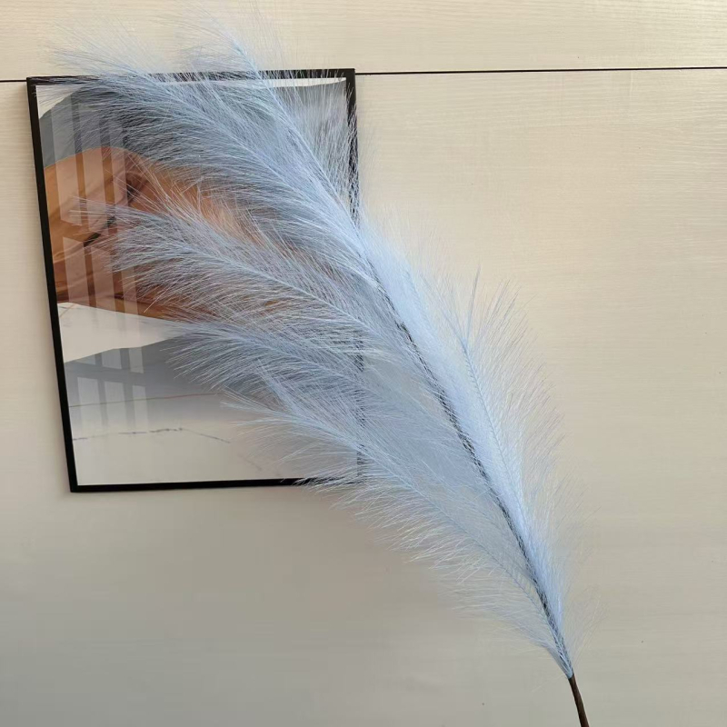 Pastoralinio stiliaus dirbtinių nendrės gėlių dekoras namų ir lauko dekoravimui | šilko gėlės, minkštas PVC | flokavimas, injekcinis liejimas, serigrafija, 3D spausdinimas