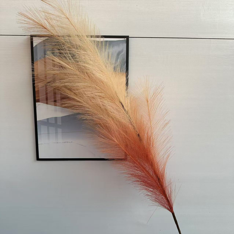 Pastoralinio stiliaus dirbtinių nendrės gėlių dekoras namų ir lauko dekoravimui | šilko gėlės, minkštas PVC | flokavimas, injekcinis liejimas, serigrafija, 3D spausdinimas