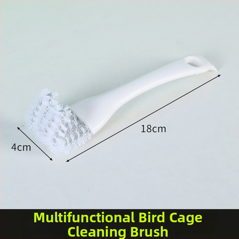 Paukščių narvo valymo rinkinys — šepetėlis ir išmatų kastuvėlis, daugiafunkcinis, plastikas, prekės ženklas Happy Pet Paradise