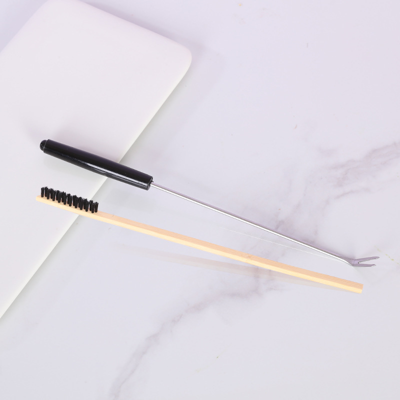 Paukščių narvo valymo rinkinys — šepetėlis ir išmatų kastuvėlis, daugiafunkcinis, plastikas, prekės ženklas Happy Pet Paradise