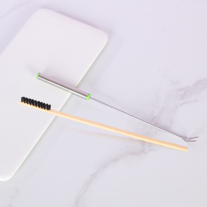 Paukščių narvo valymo rinkinys — šepetėlis ir išmatų kastuvėlis, daugiafunkcinis, plastikas, prekės ženklas Happy Pet Paradise