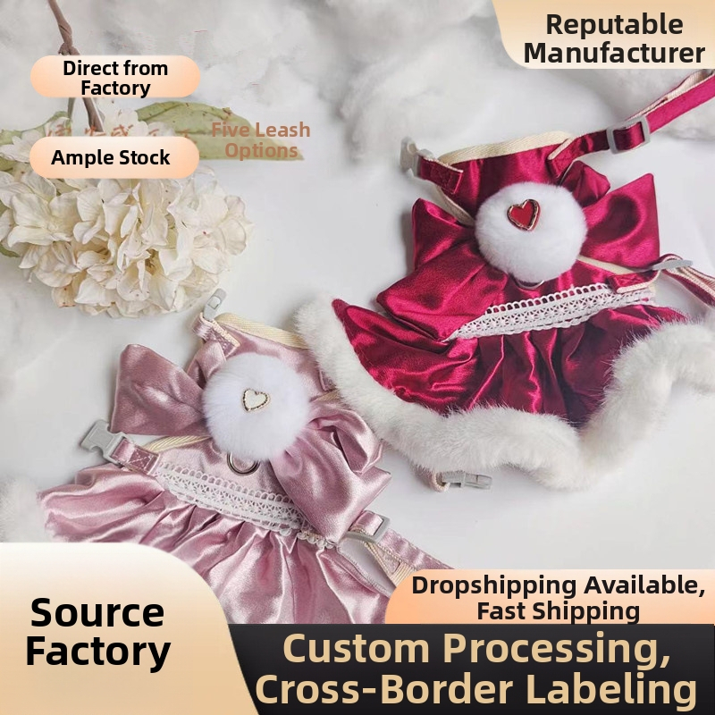 Beautiful Pet polüester rinnalihas kassidele — pakend 200, sobib köis-rihmaga