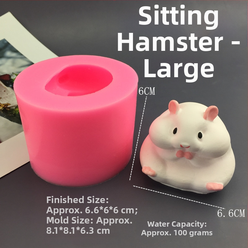 3D hamster silikoninė kepimo forma – nereguliarus kontūras