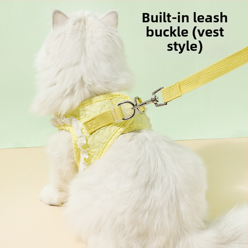 Mačací postroj v štýle vesty s hrudným popruhom, polyester, pôvod Zhejiang