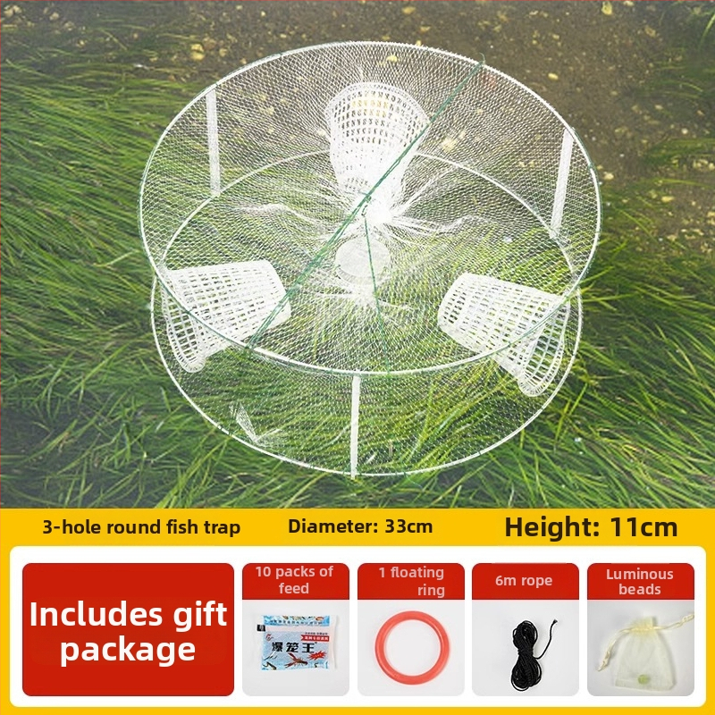 Giant Fin King zvejas tīklu kaste mazām zivīm, langustēm un garnelēm