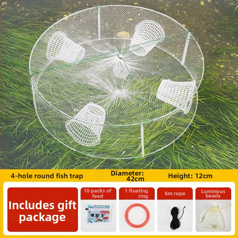 Giant Fin King zvejas tīklu kaste mazām zivīm, langustēm un garnelēm