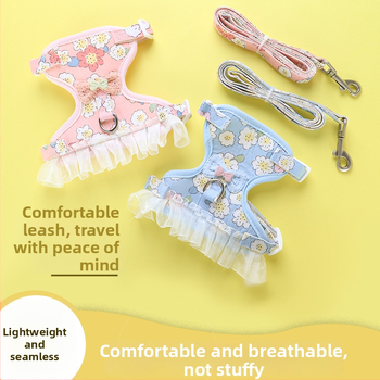 Mačji povodac s funkcijom protiv bijega, tkanina, brend Qiduo, model Q10-728, podesiva