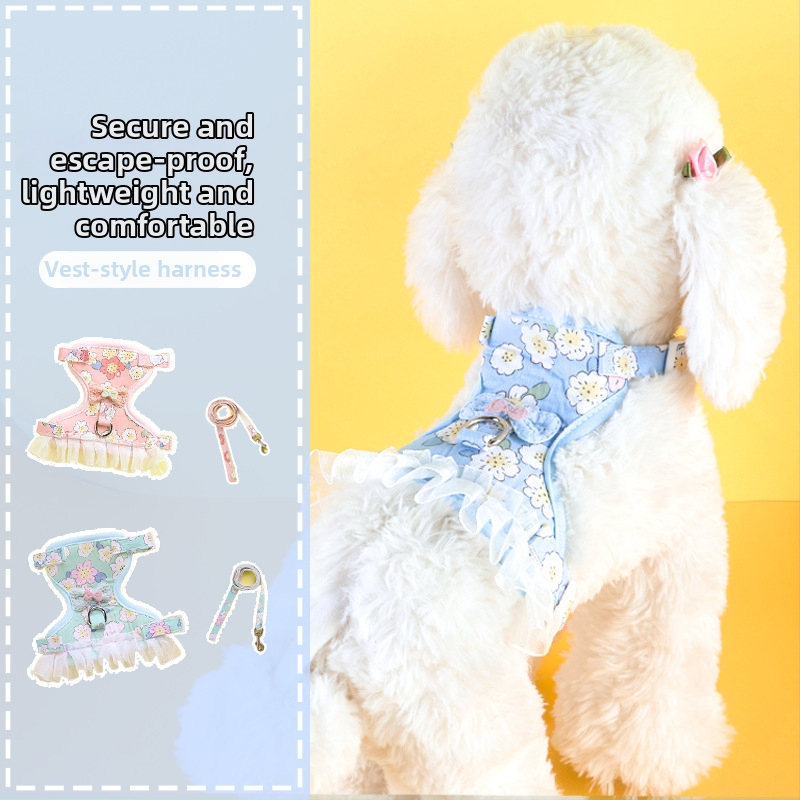 Mačji povodac s funkcijom protiv bijega, tkanina, brend Qiduo, model Q10-728, podesiva