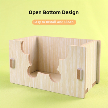 Medinis namelis hamsteriui su vienu kambariu — masyvus medis, lizdas mažiems gyvūnams