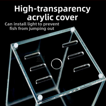 Akrylo akvariumo dangtelis, netoksiškas, skaidrus, kvėpuojantis, krištolo dangtis (Medžiaga: Akrilas; Svoris: 50; Kategorija: Akvariumo įranga)
