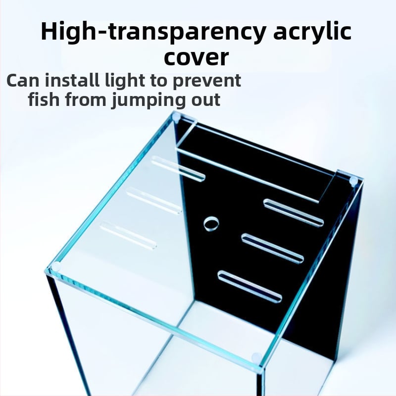 Akrylo akvariumo dangtelis, netoksiškas, skaidrus, kvėpuojantis, krištolo dangtis (Medžiaga: Akrilas; Svoris: 50; Kategorija: Akvariumo įranga)
