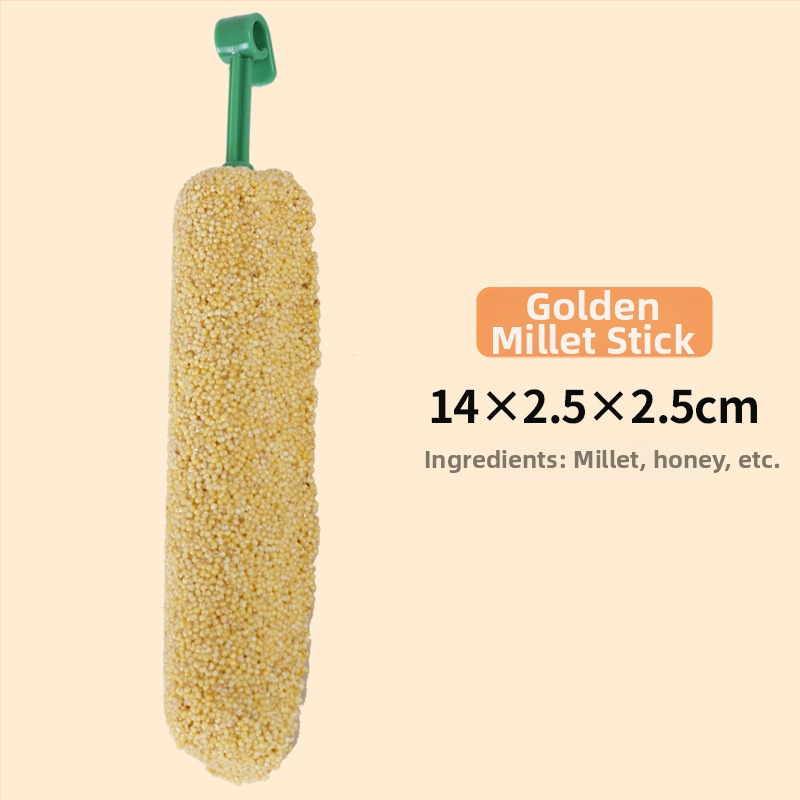 Papūgos kramymo lazdelė ir mokomoji užkanda – medžiaga iš penkių grūdų, prekių ženklas Happy Parrot, neimportuota