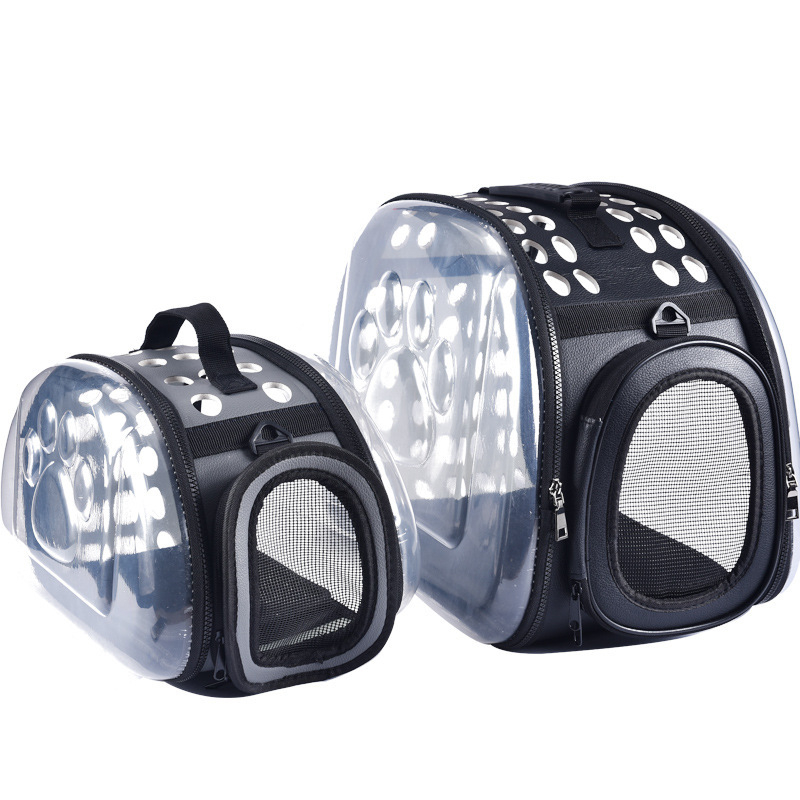 KUCHI Чанта за пренасяне на домашни любимци – прозрачен, преносим твърд пластмасов носител за кучета и котки, капацитет 50, произход Zhejiang