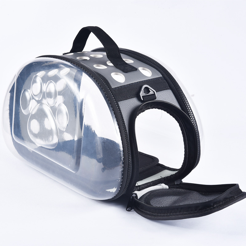 KUCHI Чанта за пренасяне на домашни любимци – прозрачен, преносим твърд пластмасов носител за кучета и котки, капацитет 50, произход Zhejiang