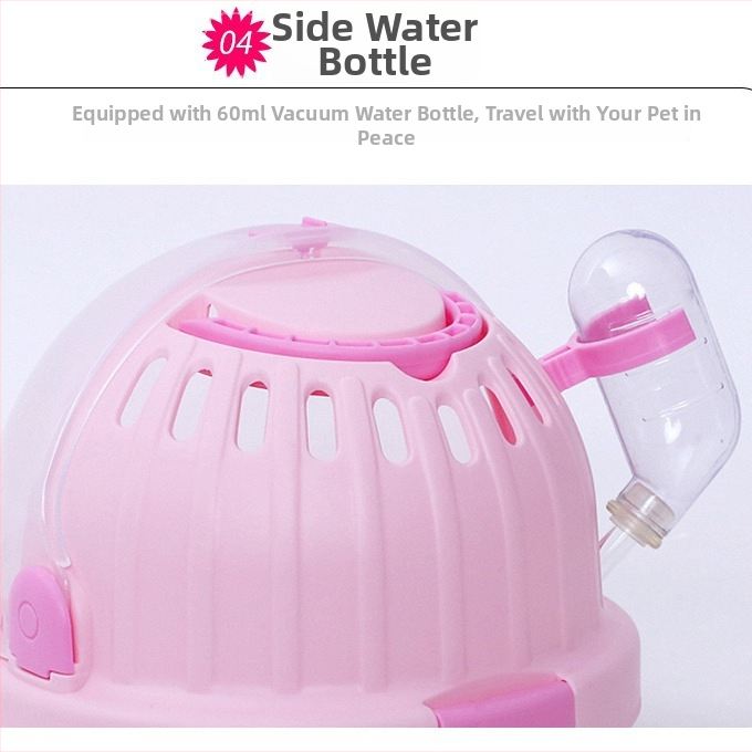 Hamsteru kaste, pārnēsājama, elpojoša un silta; Kano plastmasa; piemērots hamsterim; visām sezonām.