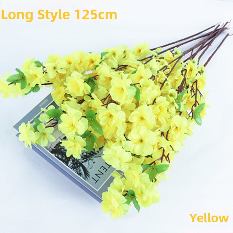 Viltotas persiku zieds zari dekorācijai mājās; Materiāls: zīda ziedi; Veids: simulētie persiku ziedi; Svars: 80 g; Piemērošana: kāzas, mājas dekors