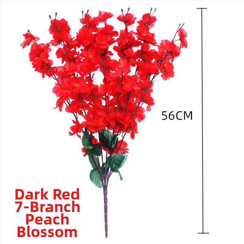 Viltotas persiku zieds zari dekorācijai mājās; Materiāls: zīda ziedi; Veids: simulētie persiku ziedi; Svars: 80 g; Piemērošana: kāzas, mājas dekors