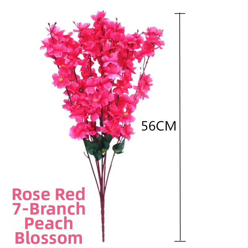 Viltotas persiku zieds zari dekorācijai mājās; Materiāls: zīda ziedi; Veids: simulētie persiku ziedi; Svars: 80 g; Piemērošana: kāzas, mājas dekors