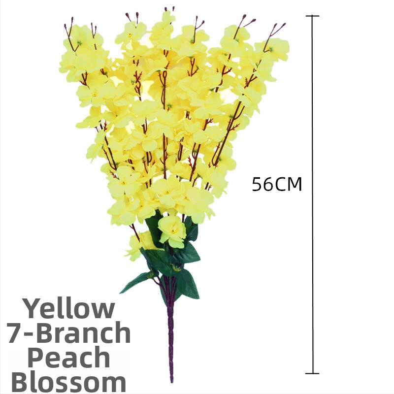 Viltotas persiku zieds zari dekorācijai mājās; Materiāls: zīda ziedi; Veids: simulētie persiku ziedi; Svars: 80 g; Piemērošana: kāzas, mājas dekors