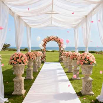 Mākslīgs ziedu pušķis no satīna, maku šķirne, daļēji manuāla un daļēji mehāniska izstrāde, piemērots ārējai un biroj dekorēšanai