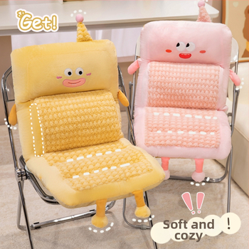 Ühekordne kontori istmepadja seljatugedega – plüüs, PP puuvillane täidis, anime karikatuuri muster, sobib magamistuppa või kontorisse