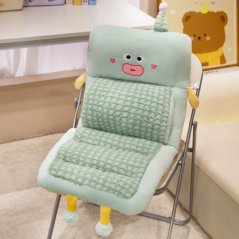 Ühekordne kontori istmepadja seljatugedega – plüüs, PP puuvillane täidis, anime karikatuuri muster, sobib magamistuppa või kontorisse