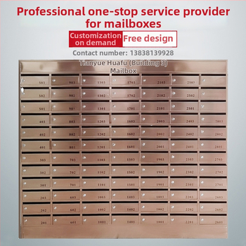 Daugybės skyrių namų pašto dėžutė iš nerūdijančio plieno, modelis zr-018, Zhen Rui, sieninis montavimas vidaus ir lauko naudojimui