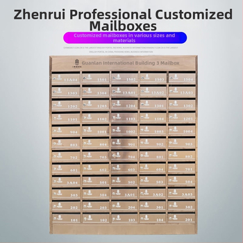 Daugybės skyrių namų pašto dėžutė iš nerūdijančio plieno, modelis zr-018, Zhen Rui, sieninis montavimas vidaus ir lauko naudojimui