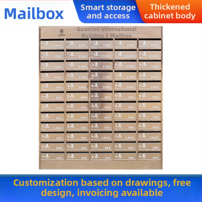 Daugybės skyrių namų pašto dėžutė iš nerūdijančio plieno, modelis zr-018, Zhen Rui, sieninis montavimas vidaus ir lauko naudojimui