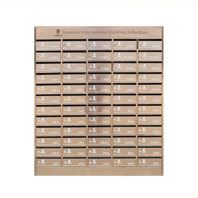 Dzīvokļu pastkaste ar vairākiem nodalījumiem, nerūsējošais tērauds, modelis zr-018, Zhen Rui zīmols, sienas montāžai iekšēja un ārēja lietošana