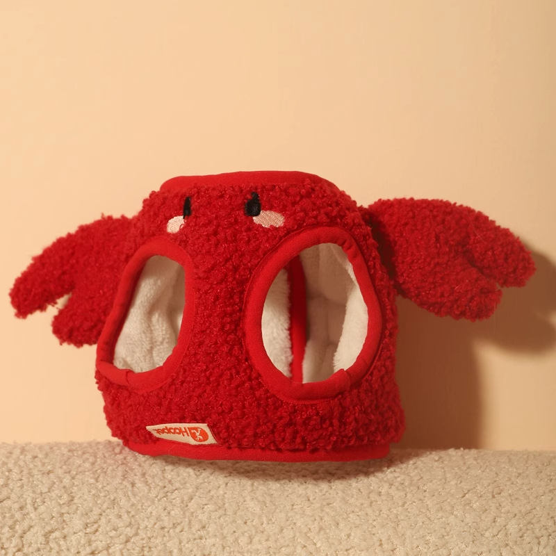 Ham pentru câini, toamnă–iarnă, curea toracică, compatibil cu lesă, pentru rase mici, poliester