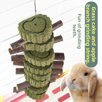 Džiovinti žolės dantų kramtukai triušiams ir žiurkėnams, 110 g, pakuotė 100 vnt., prekės ženklas Bibi Meng