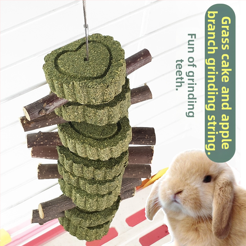 Sausas zāļu zobu košļājamās trušiem un guinejas cūkām, 110 g, iepakojumā 100 gab., zīmols Bibi Meng