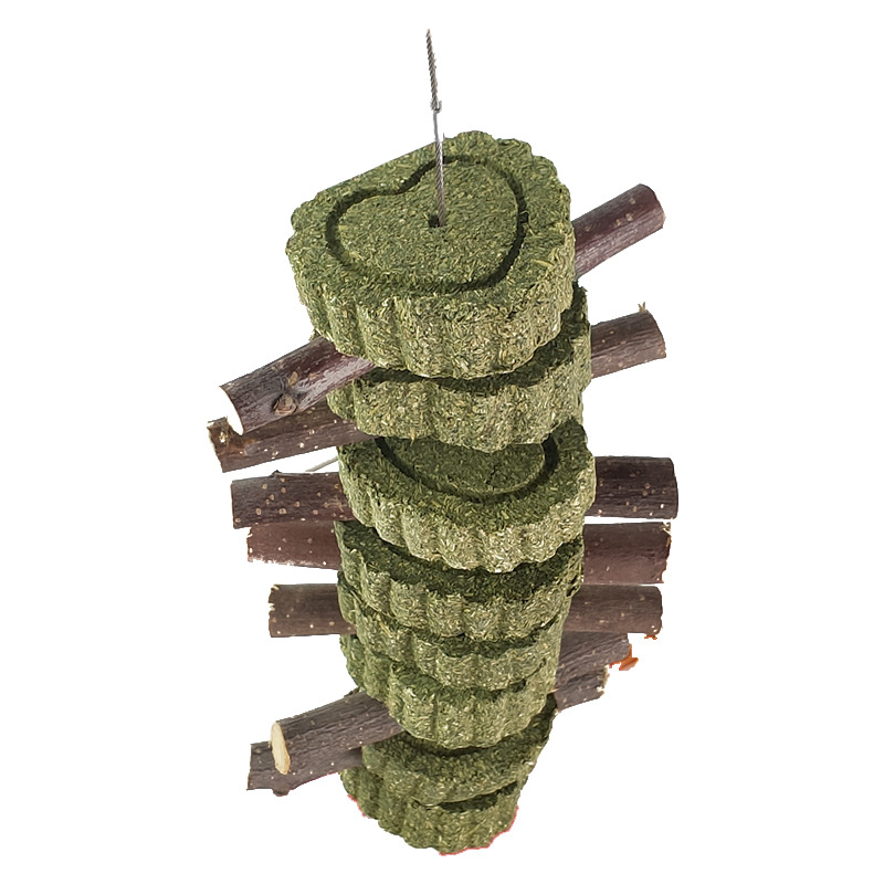 Džiovinti žolės dantų kramtukai triušiams ir žiurkėnams, 110 g, pakuotė 100 vnt., prekės ženklas Bibi Meng