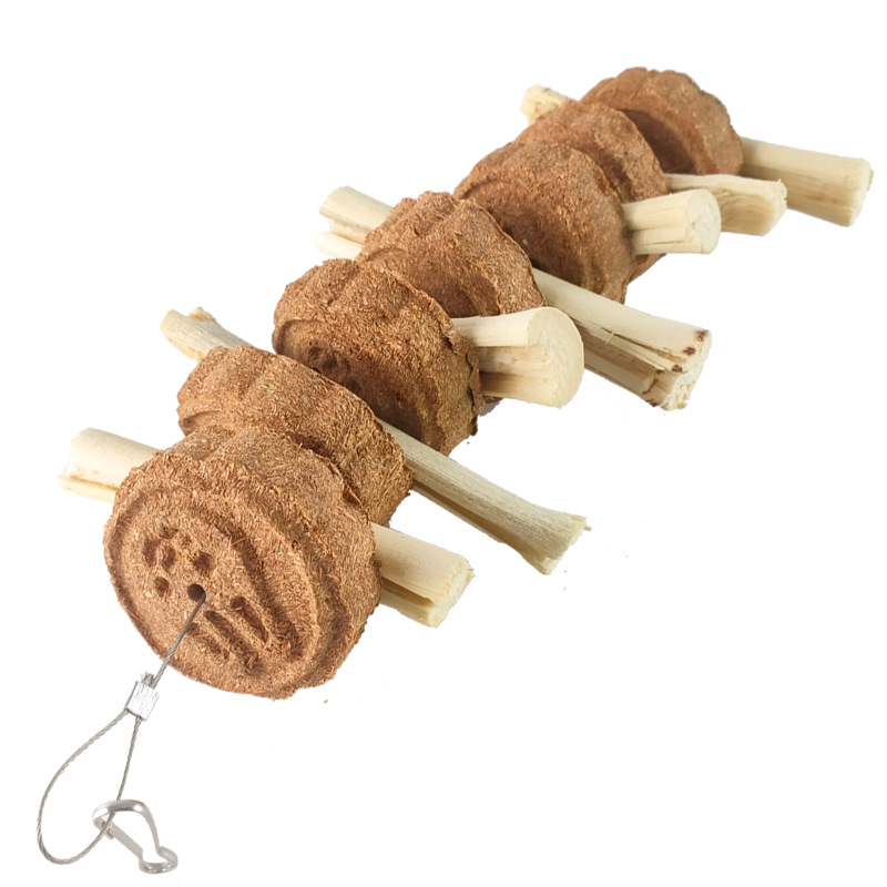 Džiovinti žolės dantų kramtukai triušiams ir žiurkėnams, 110 g, pakuotė 100 vnt., prekės ženklas Bibi Meng