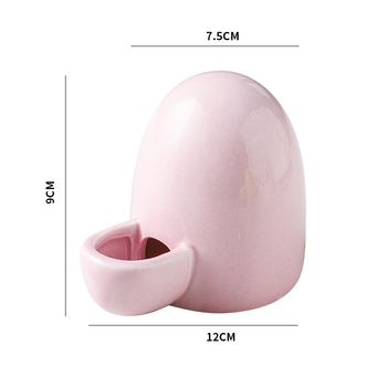 Portselaninis paukščių lesyklėlė ir geriamasis indas; keramikinis vandens indas; tinkama mažiems paukščiams (Medžiaga: portselanas; Ne importuota)