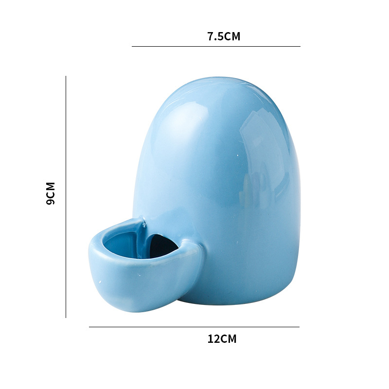 Portselaninis paukščių lesyklėlė ir geriamasis indas; keramikinis vandens indas; tinkama mažiems paukščiams (Medžiaga: portselanas; Ne importuota)