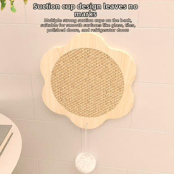 Kaķu skrāpētāja plāksne no sisāla, pakarināšanai pie sienas, vertikālais dizains, minimālistisks stils, materiāls: sisals, iepakojumā 10 gab.