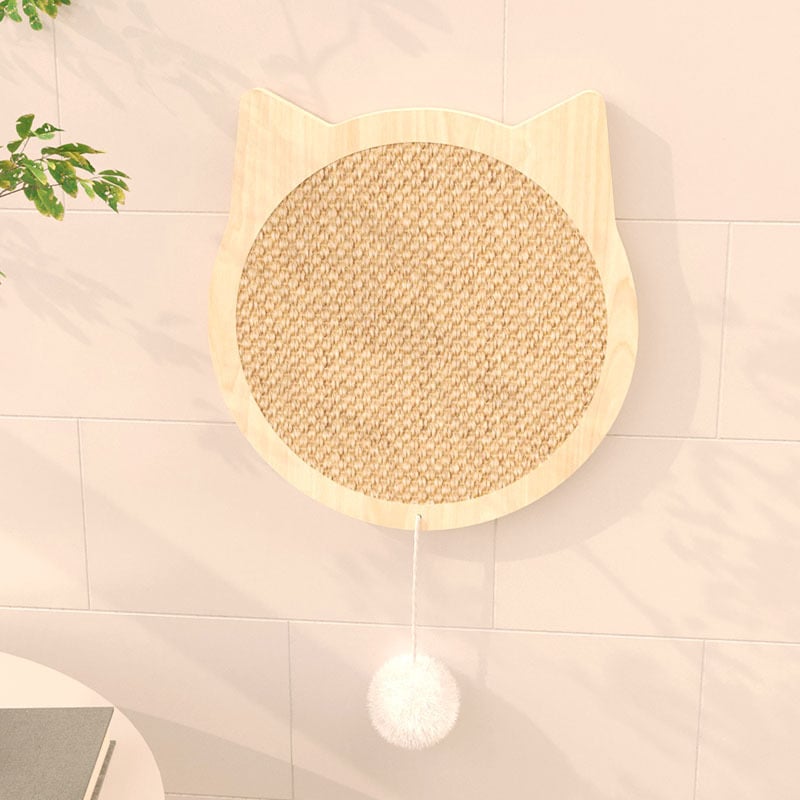 Kaķu skrāpētāja plāksne no sisāla, pakarināšanai pie sienas, vertikālais dizains, minimālistisks stils, materiāls: sisals, iepakojumā 10 gab.