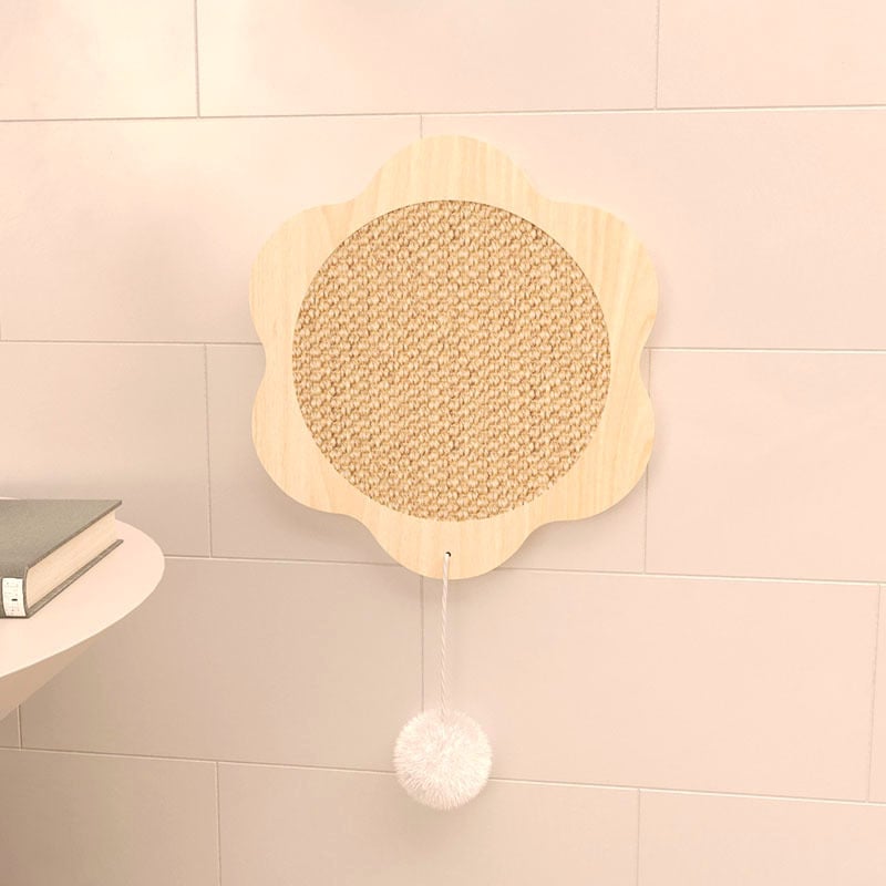 Kaķu skrāpētāja plāksne no sisāla, pakarināšanai pie sienas, vertikālais dizains, minimālistisks stils, materiāls: sisals, iepakojumā 10 gab.