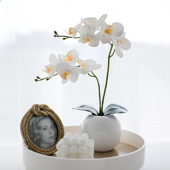 Mākslīgā Phalaenopsis orhideja, zīda zieds – Western butterfly zīmols, šķirne Phalaenopsis