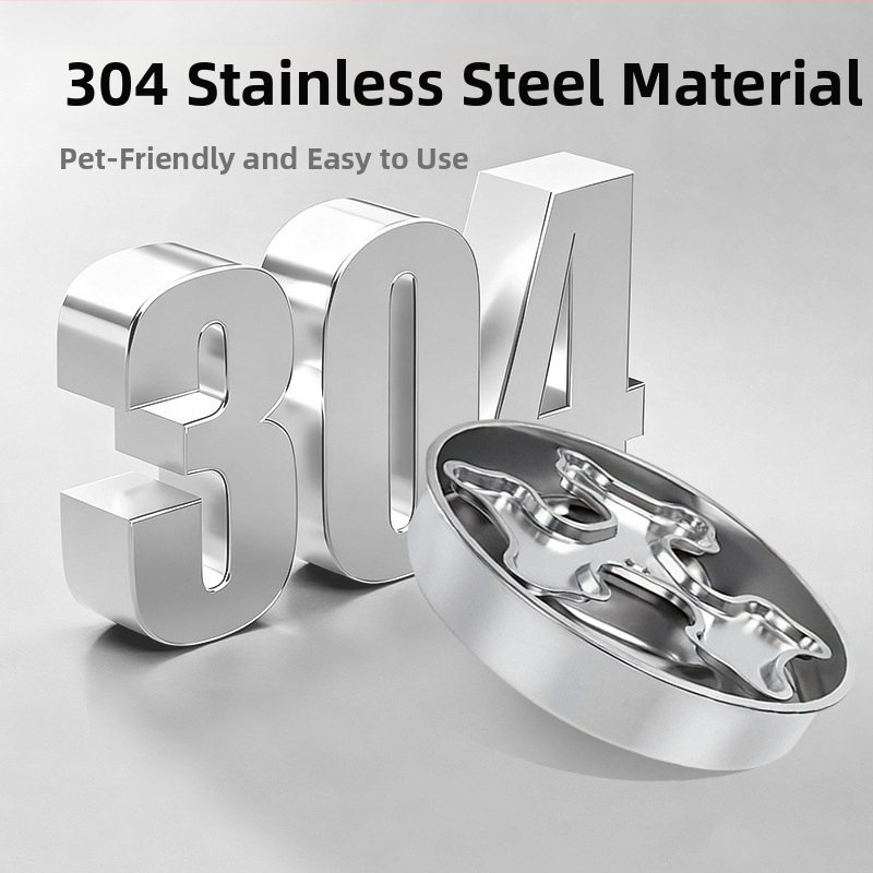 Nerūsējošā tērauda suņa lēnā barošana bļodiņa — universāls lietojums, zīmols Paitel, saderīga ar automatizētām barošanas sistēmām