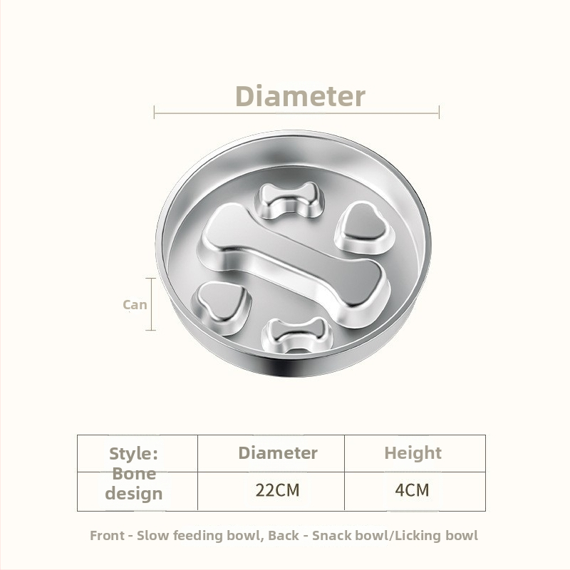 Nerūsējošā tērauda suņa lēnā barošana bļodiņa — universāls lietojums, zīmols Paitel, saderīga ar automatizētām barošanas sistēmām
